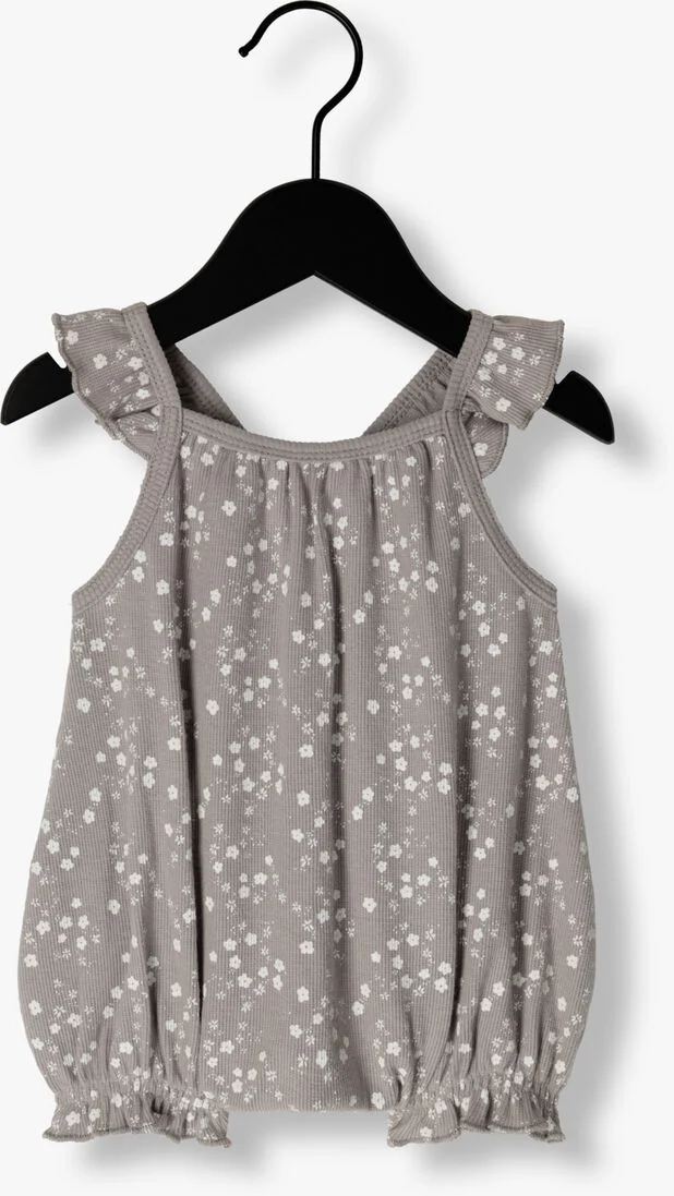 QUINCY MAE lila quincy mae  ribbed ruffle romper fleur