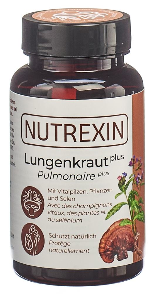 NUTREXIN Lungenkraut plus<br>60 Stück, Kapsel