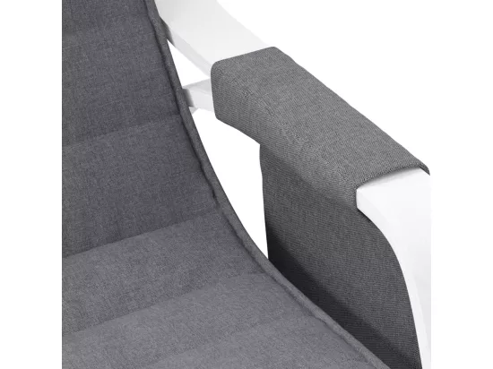 Chaise à bascule Gris foncé Tissu