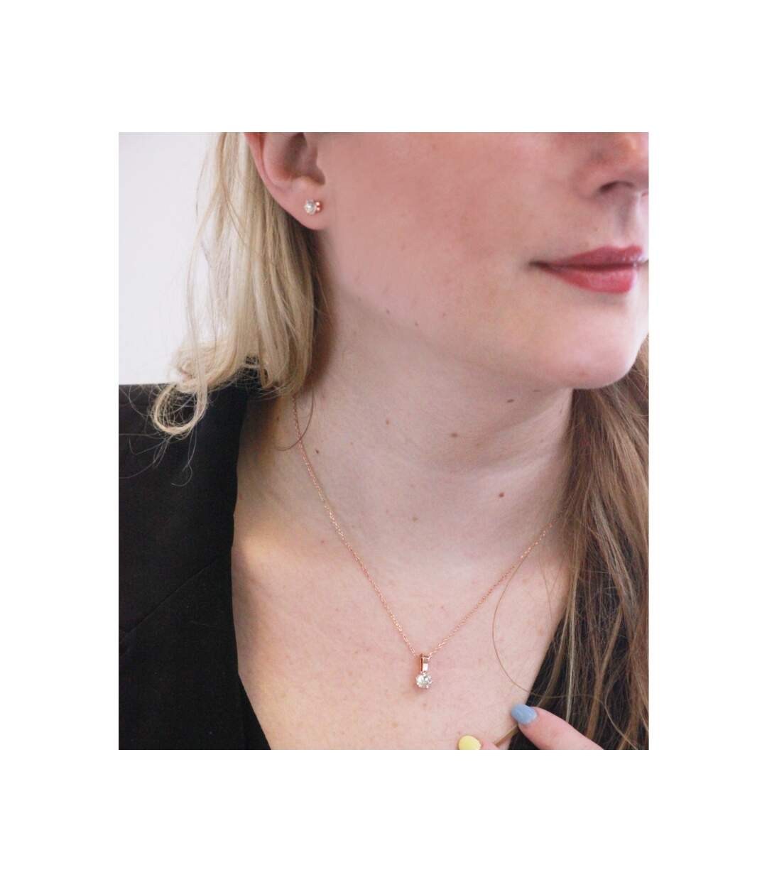 Parures Birth Stone - Or Rosé et Cristal