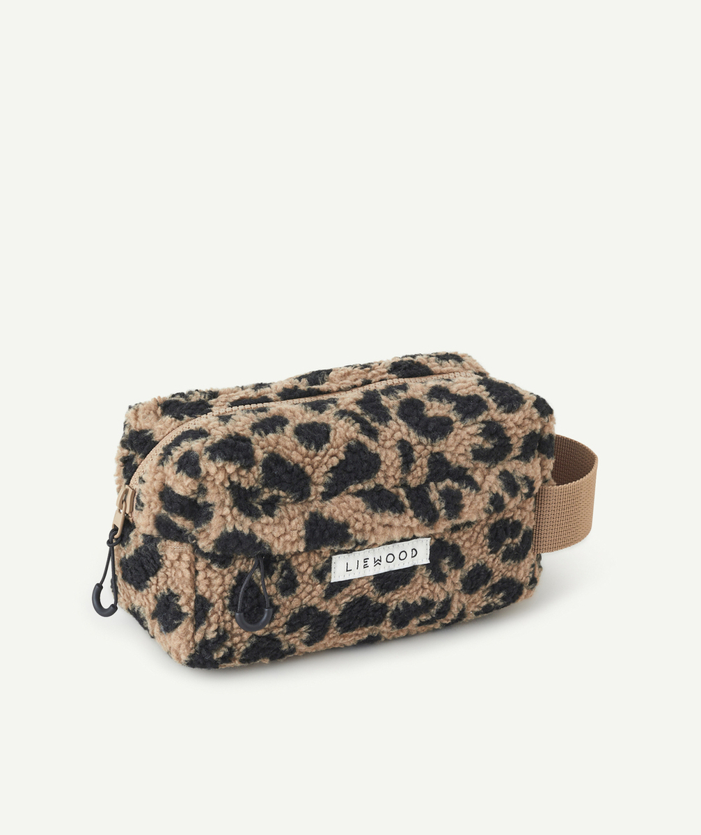LIEWOODTROUSSE EN SHERPA IMPRIMÉ LÉOPARD EN FIBRES RECYCLÉES