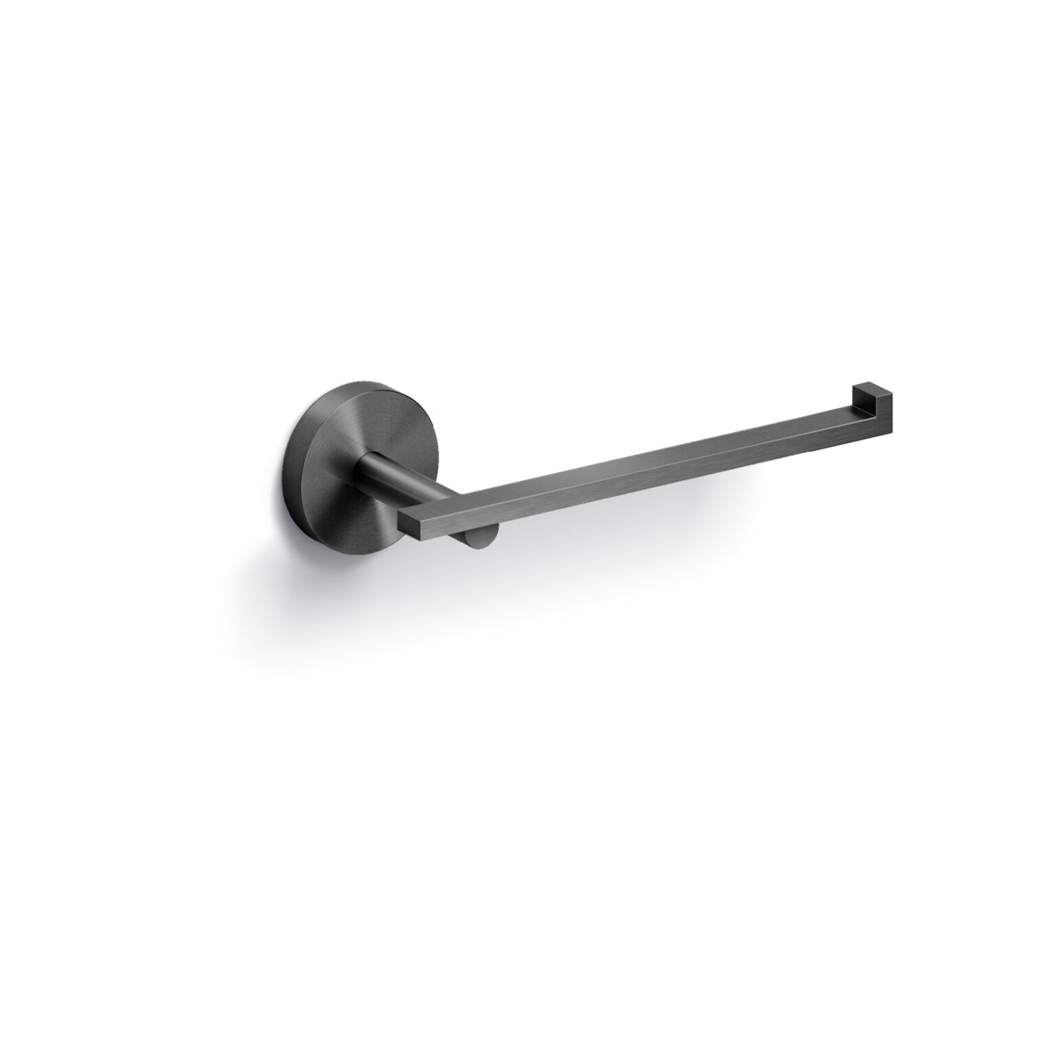 Clou Flat toiletrolhouder gunmetal geborsteld PVD
