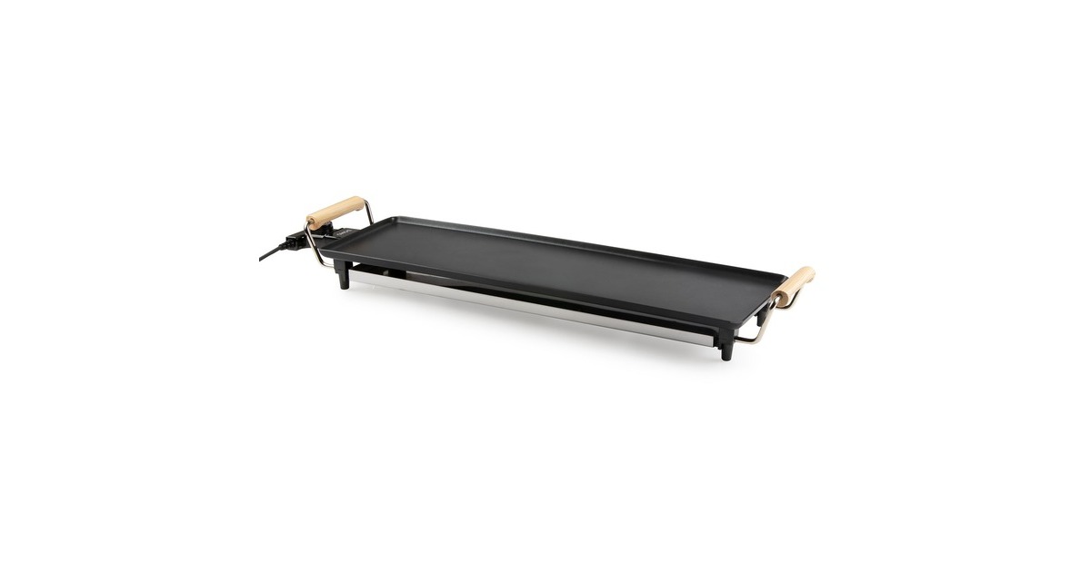 DomoTeppanyaki XL 'Family' DO8312TP elektrische bakplaat  (Zwart)