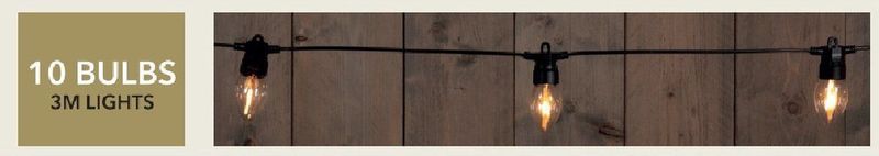 Anna's Collection Vlamverlichting - 10 vlameffect lampjes - 300 cm - warm wit - lichtsnoer