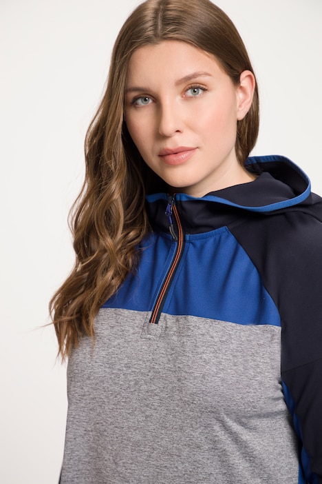 Funktionsshirt, schnelltrocknend, Kapuze, Langarm