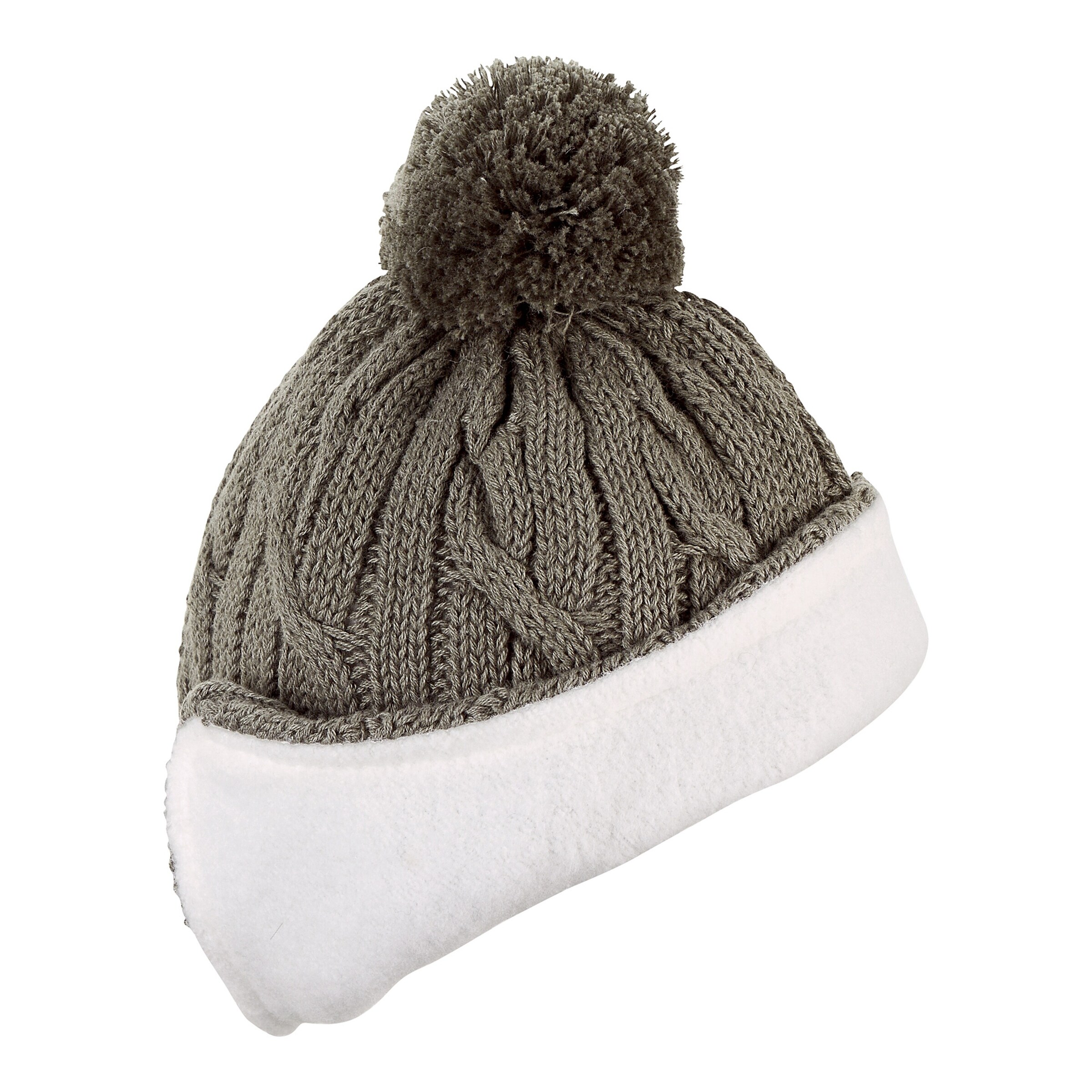 Sterntaler Winter-Strickmütze Bommel grün