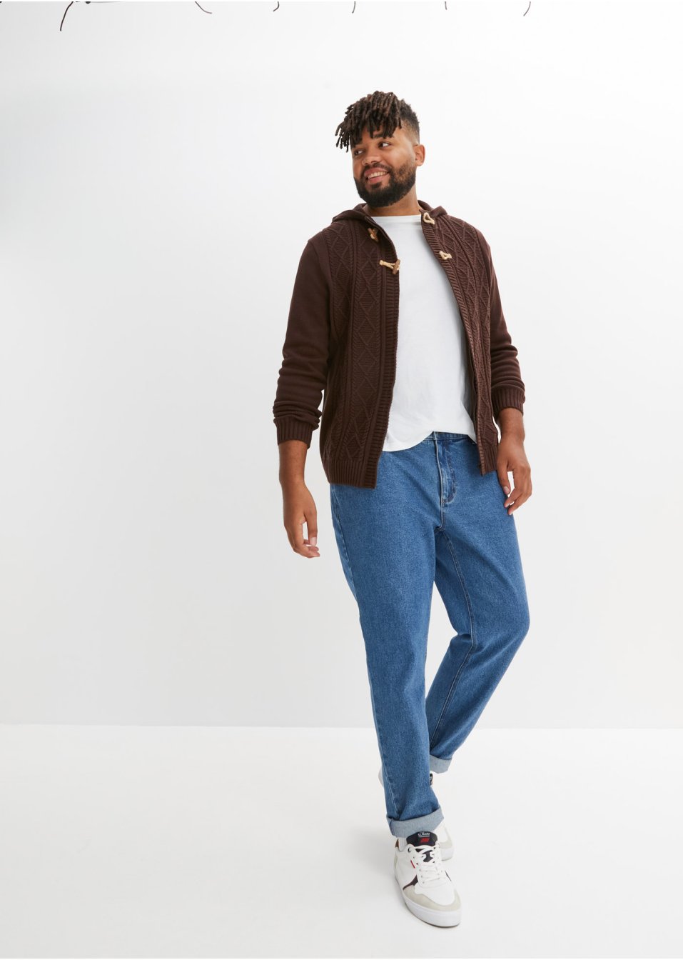 Gilet en maille torsadée