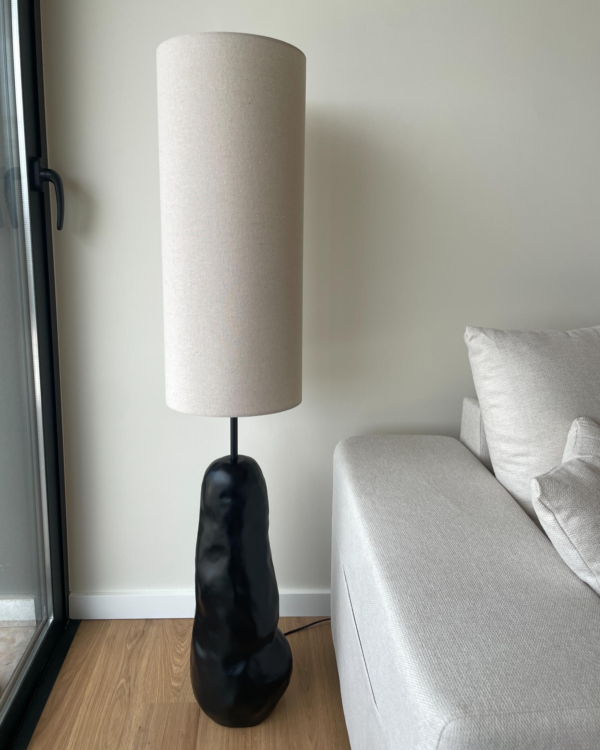 Staande lamp SELB Keramiek Zwart