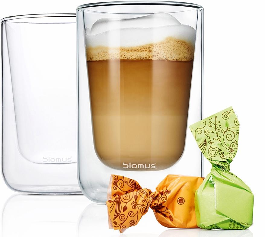 BLOMUS Thermoglas »NERO« Doppelwandig,  Inhalt 250 ml, 2-teilig