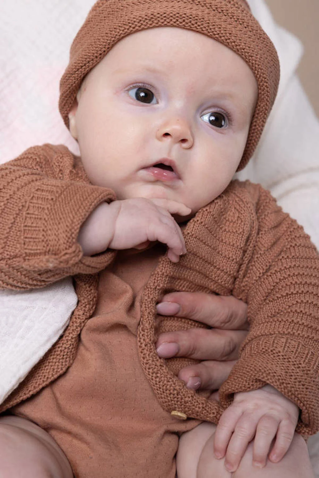 Petite Maison cardigan bruin gebreid