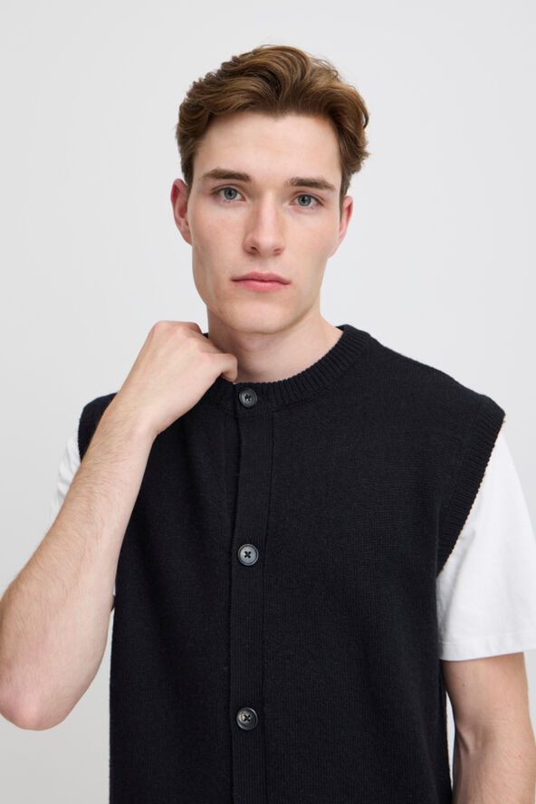 Casual Friday CFKARL cardigan vest Black beauty