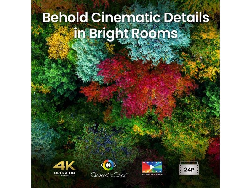 BenQ Kurzdistanzprojektor V5010i BenQ V5010i Standard Throw-Projektor 2500 ANSI Lumen DLP UHD 4K (3840 x 2160) Schwarz