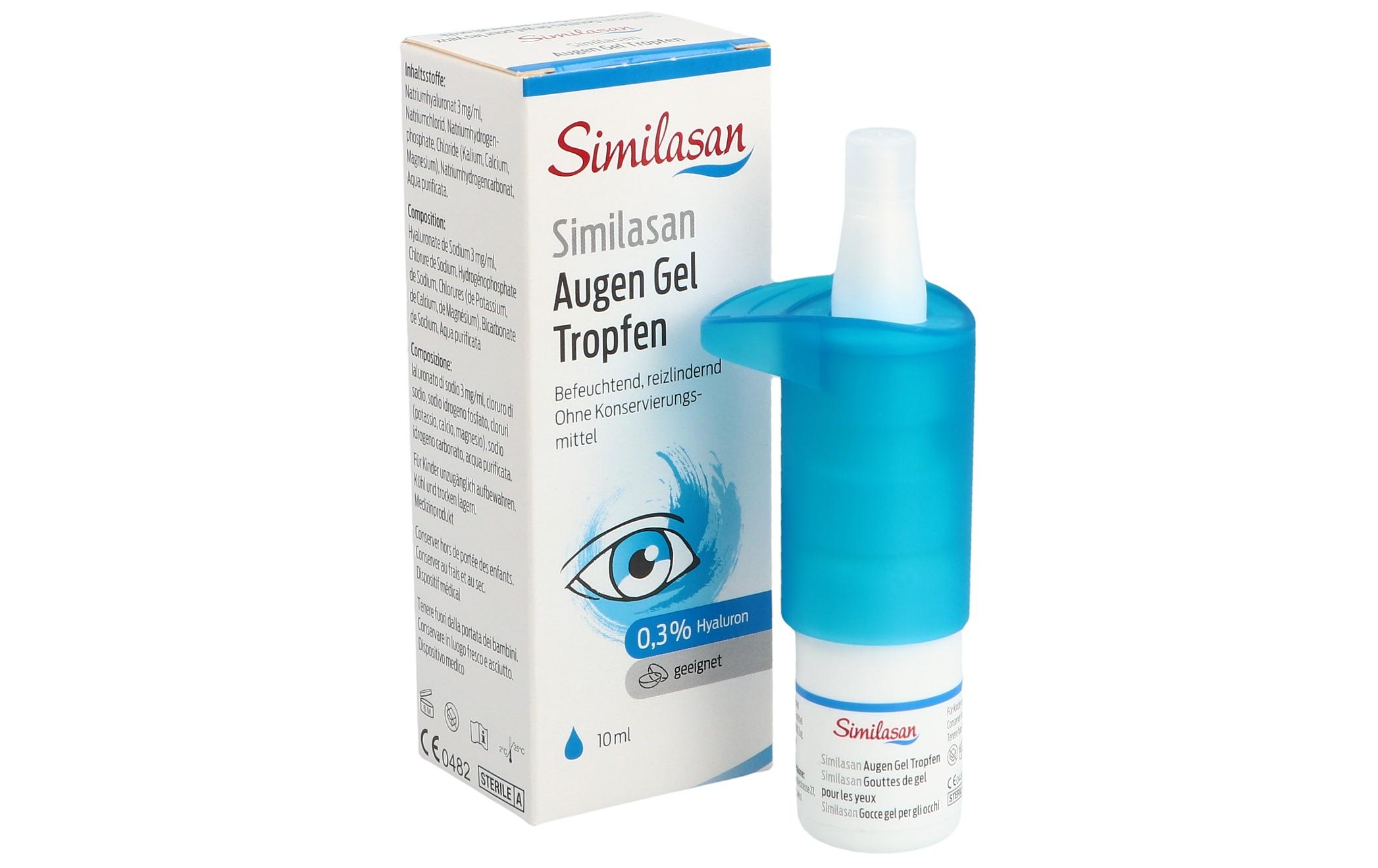Augentropfen Gel Hyaluron 0.3% 10 mlAugentropfen bei trockenen Augen