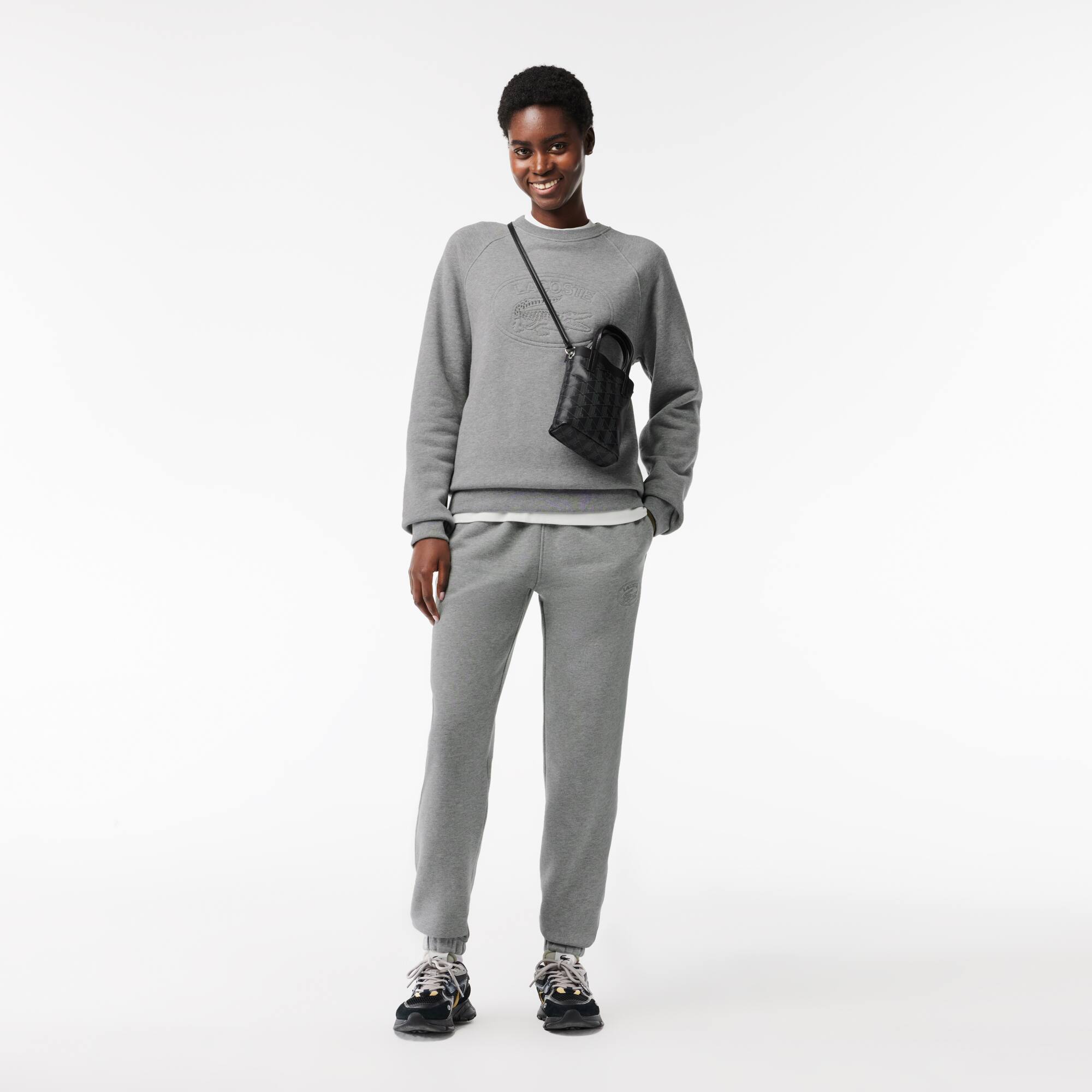 Pantalon de survêtement Jogger avec broderie Pantalons de survêtement - Gris - Lacoste - Femme