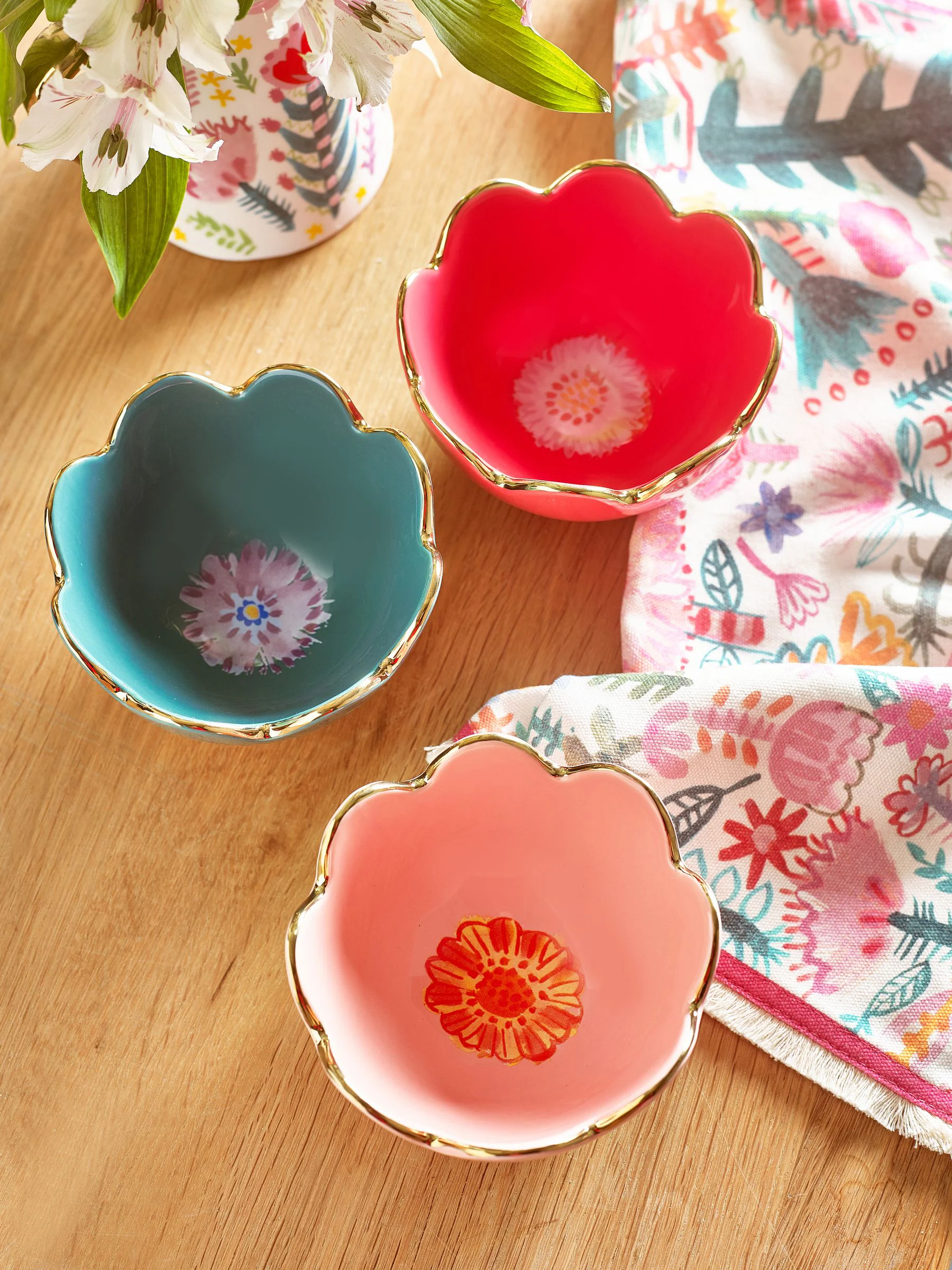 Lucy Tiffney - Set van 3 dipschaaltjes