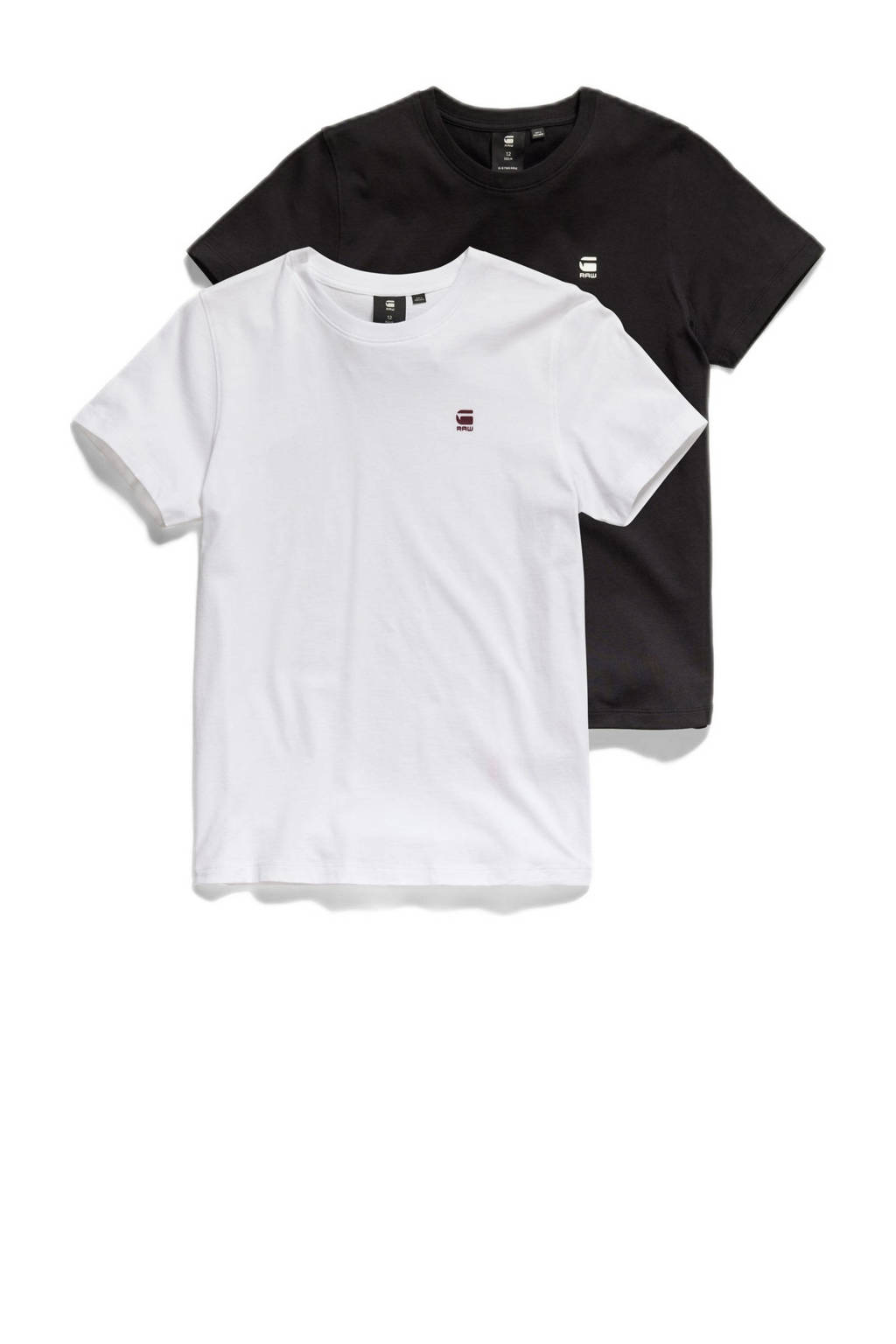 G-STAR t-shirt - set van 2 - zwart/wit