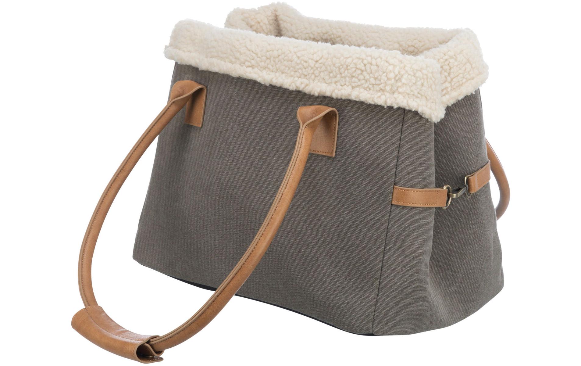 Tiertransport-Tasche Rachel, 25 × 30 × 40 cm, Grau/HellbraunTransporttasche