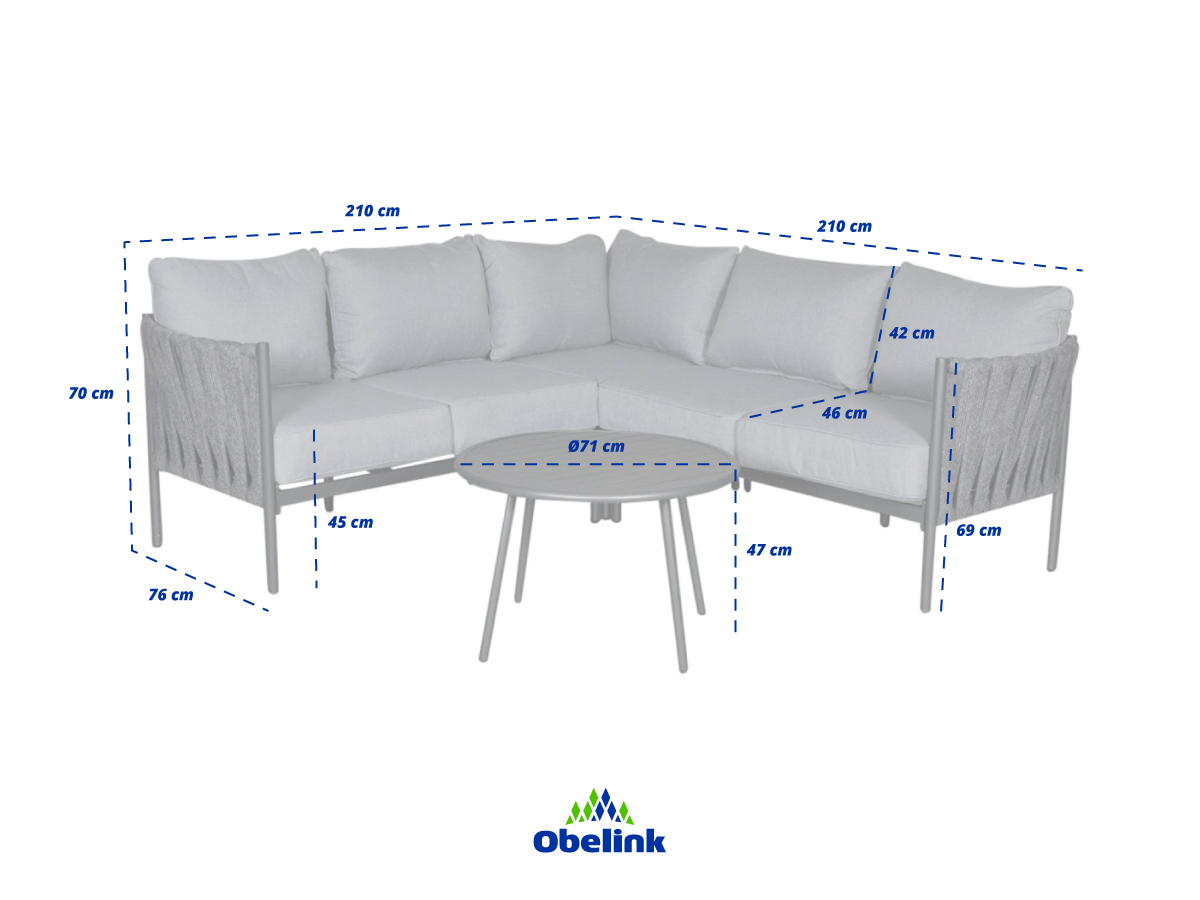 Outdoor Feelings Monte Carlo corner loungeset