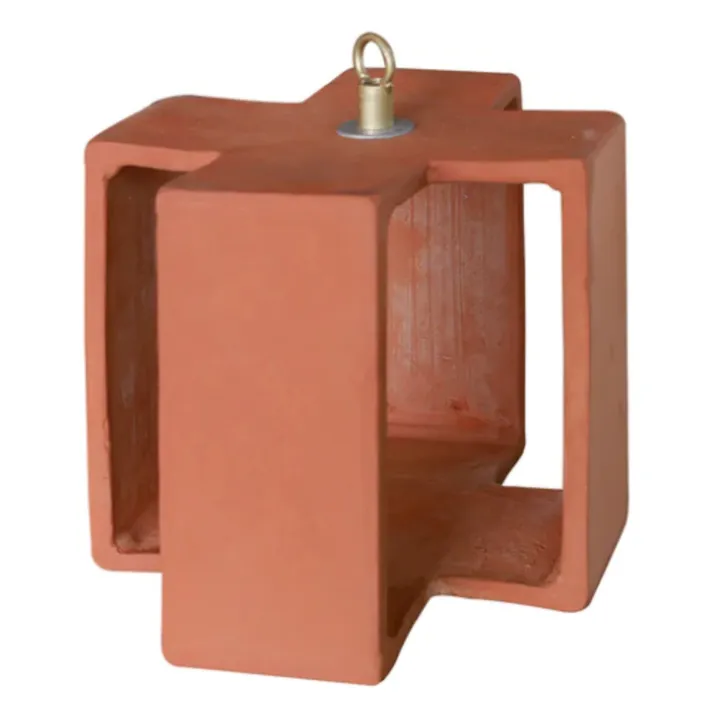 Honoré Suspension Croix Cruz en terre cuite | Terracotta