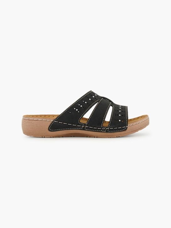 Easy Street Tieffussbett-Pantolette Schwarz