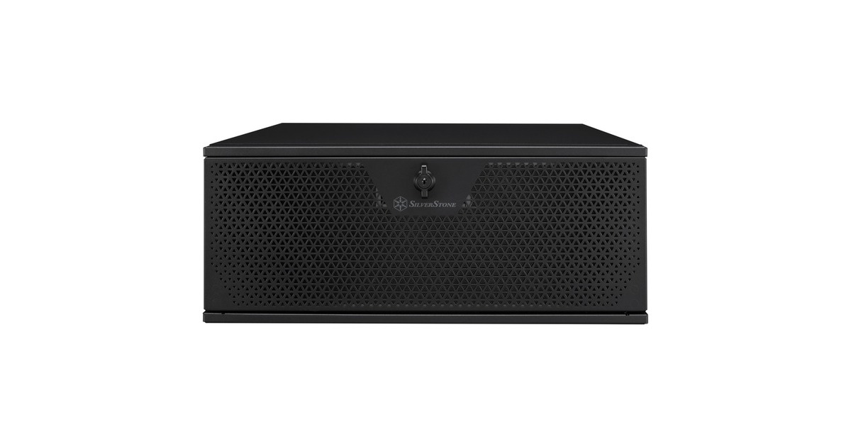 SilverStoneRM44 rack behuizing  (Zwart | 4U | USB Type-C | 2x 80mm casefan inbegrepen)