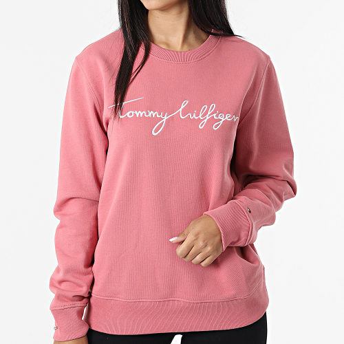 Sweat Crewneck Femme Regular Graphic 0659 Rose