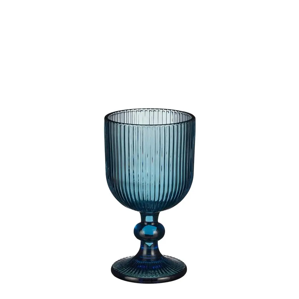 Mica Decorations Merlot Wijnglas - Set van 6 - 250 ml - Blauw