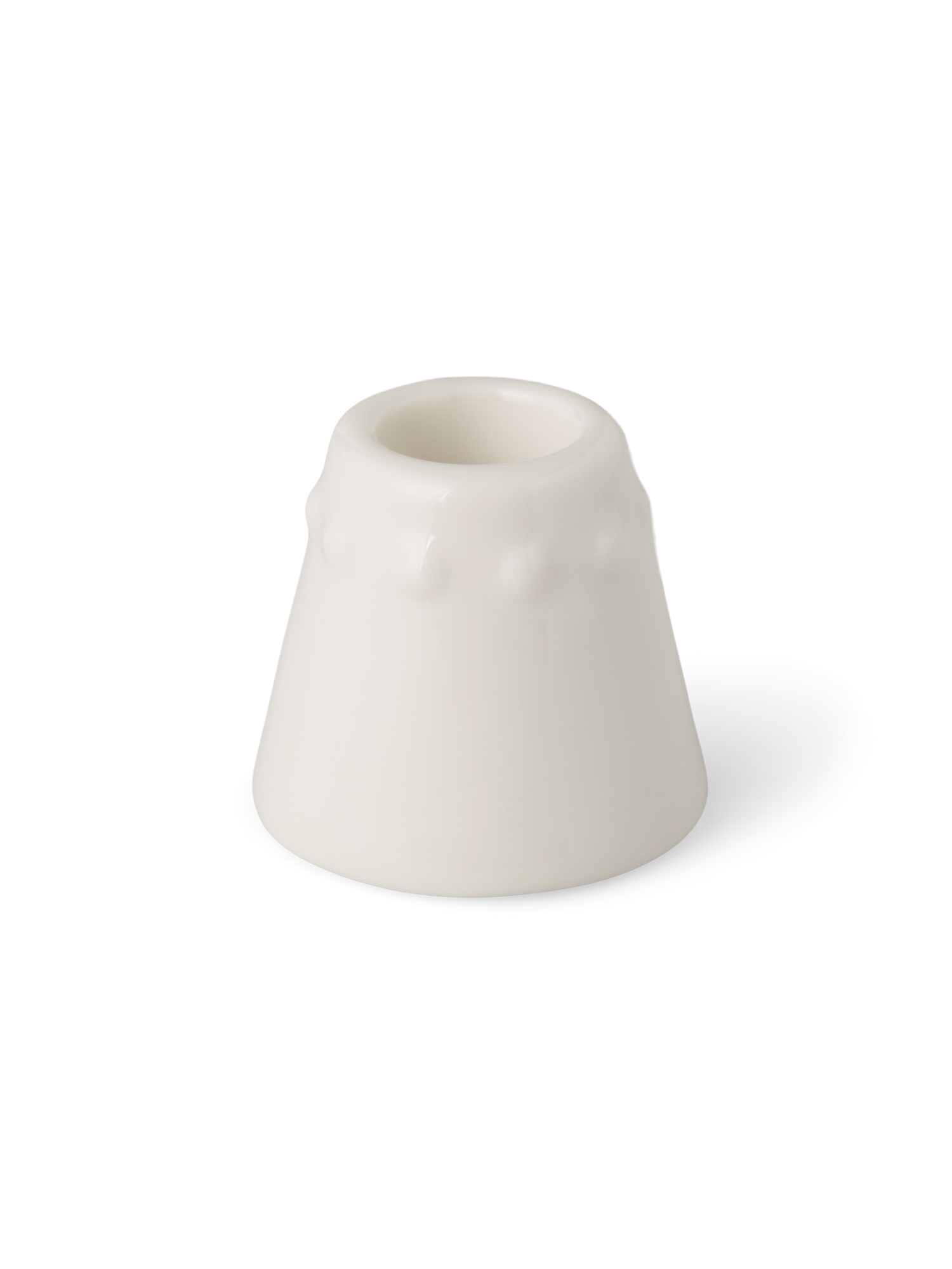 Lysestage | Porcelæn. Ø3,2 x 2,8 cm. | White