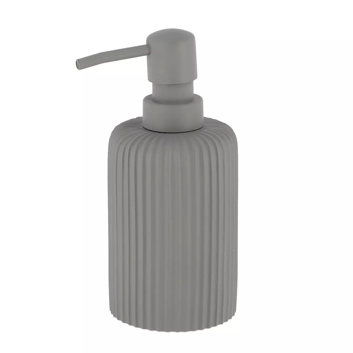 Set d'accessoires salle de bain résine Strié Gris