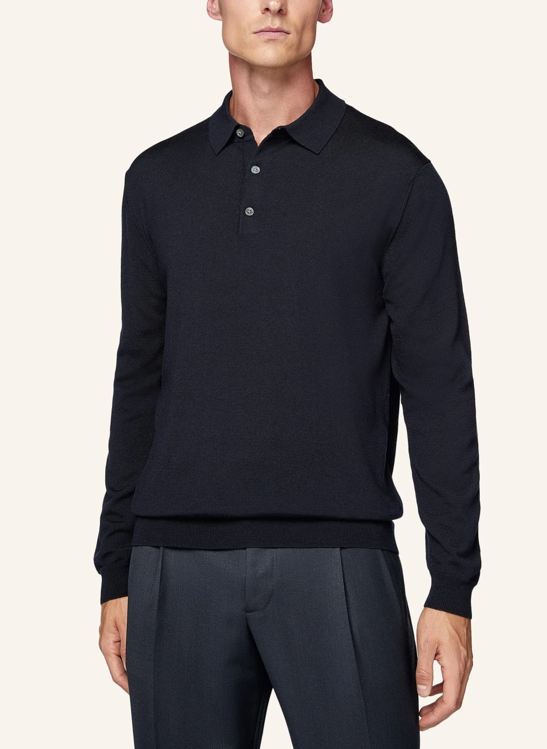 BOGGI MILANO Strick-Poloshirt