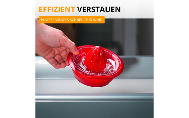 Westmark Limetta Zitrus- und Orangenpresse 350 ml rot