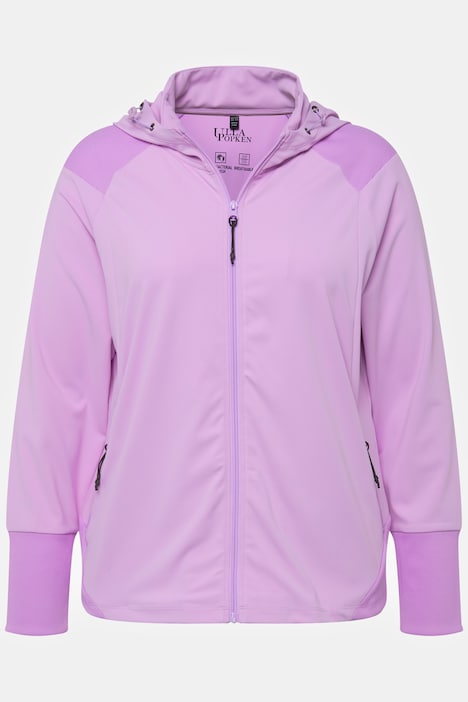 Funktions-Sweatjacke, antibakteriell, Rippbund, Langarm
