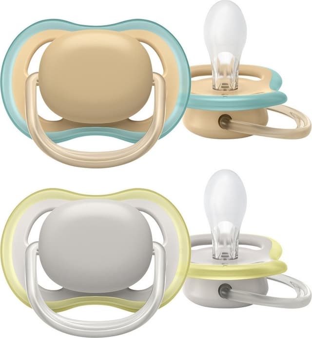 Philips Avent SCF085/15 Ultra Air-sutter 0-6 måneder, 2 stk, beige