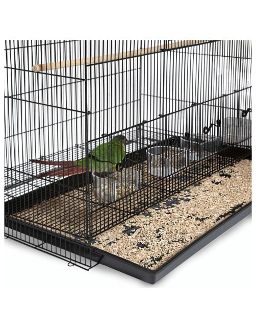Keddoc Vogelkooi Budgie Home - Vogelverblijven - 79x46x91 cm Zwart