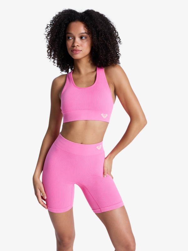 Chillout Seamless Washed Short de sport Rose Femme