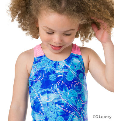 Speedo Disney Frozen Badedrakt, Blue/Turquoise