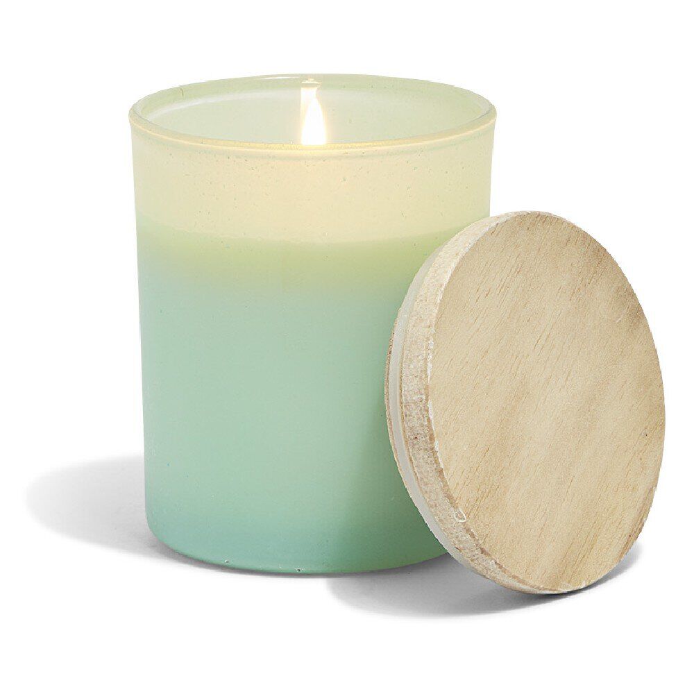 Bougie citronnelle verre et bois