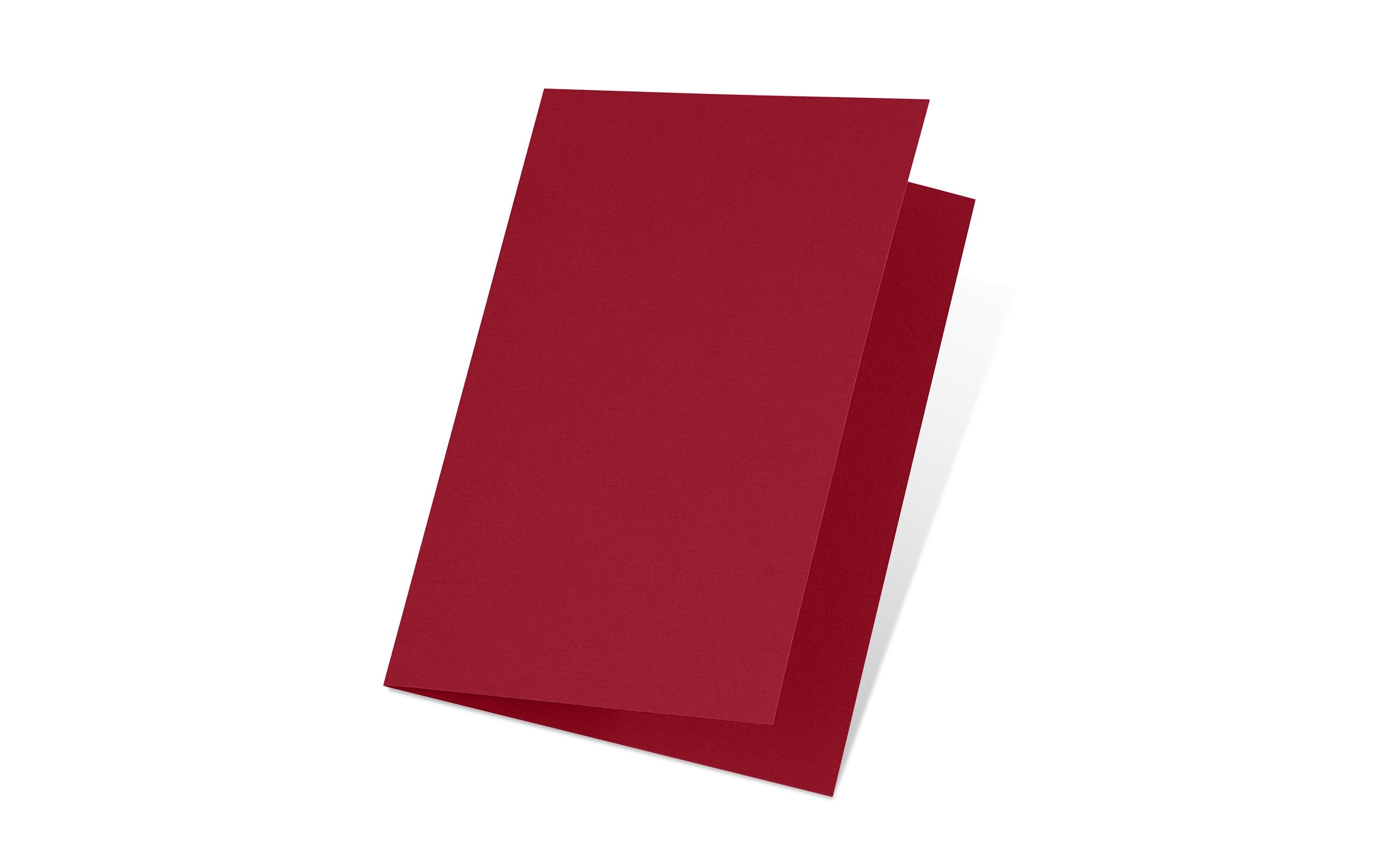 Blankokarte 1001, A5, 5 Blatt, WeinrotSchreibkarte im Format A5