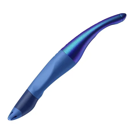 Ergonomischer Tintenroller für Rechtshänder - STABILO EASYoriginal Holograph Edition in blau -Einzelstift - Schreibfarbe blau (löschbar) - inklusive Patrone