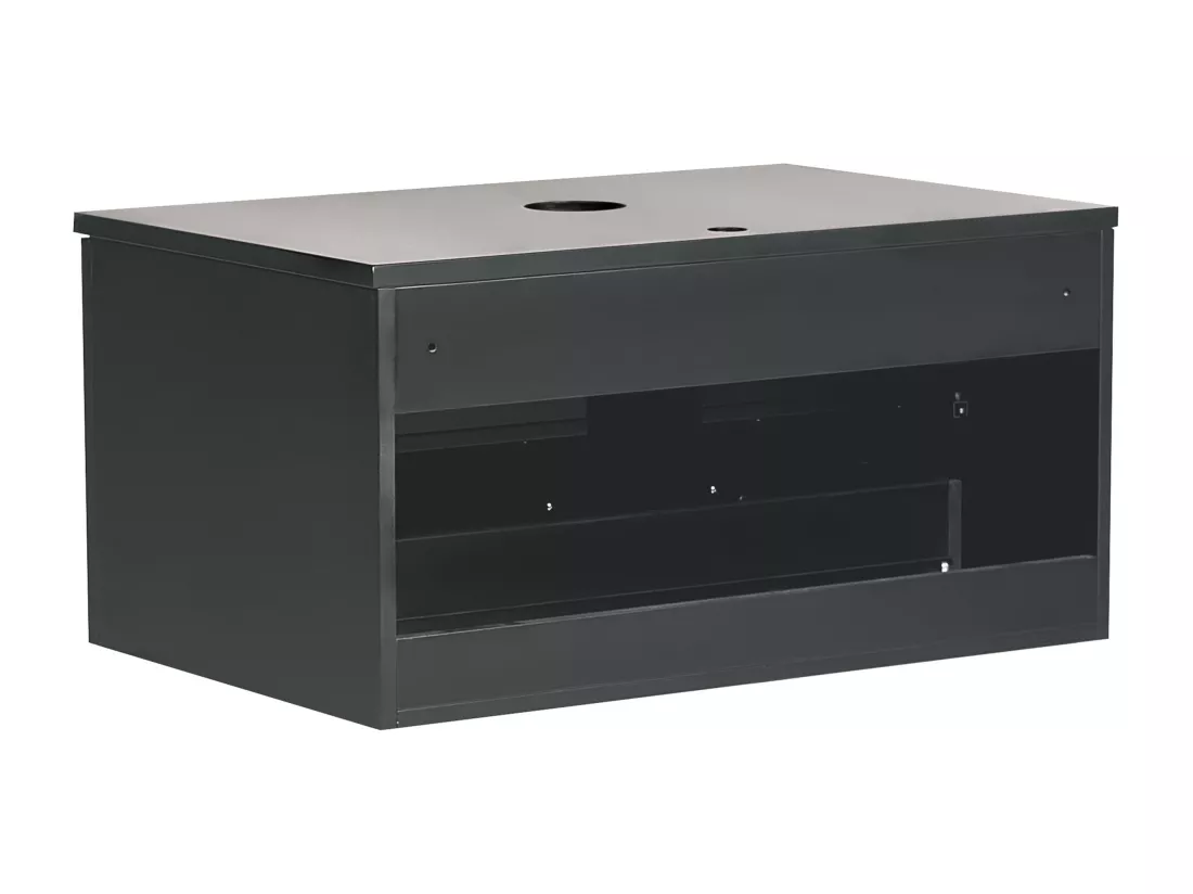 Meuble lavabo mural ALZIRA 80 cm 52 cm 40 cm Noir