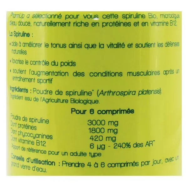 Pharm'Up Spirulina Orgânica 300 comprimidos