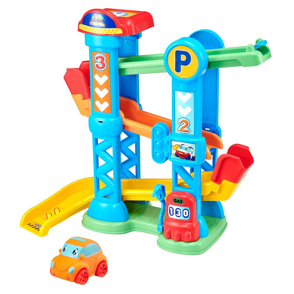 Køb Teamsterz Tiny Teamsterz Tumbling Tower med 1 soft-bil