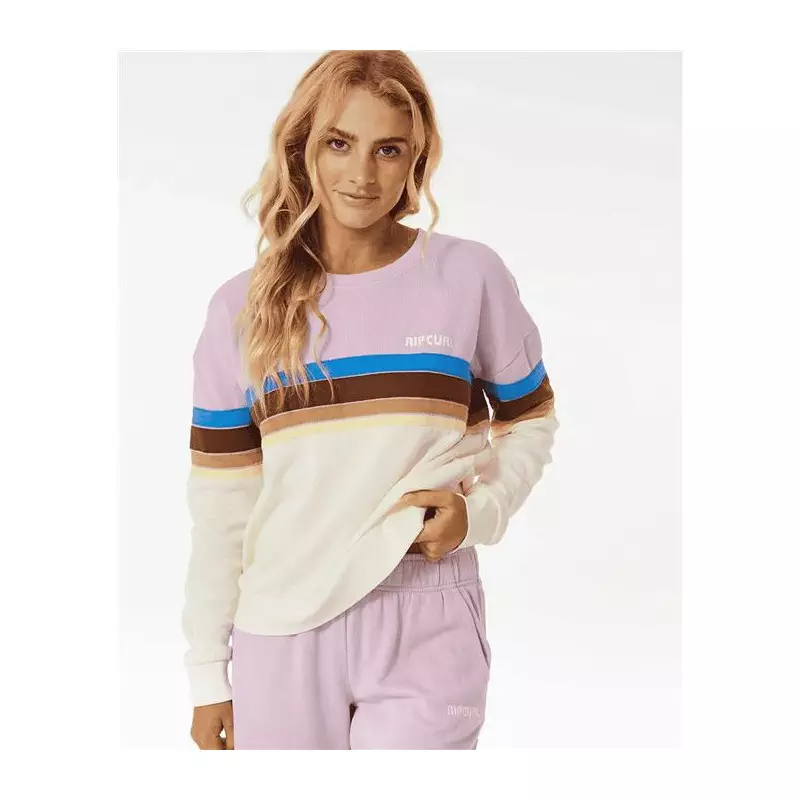 Sweat femme RIPCURL Surf Revival Crew Lilac