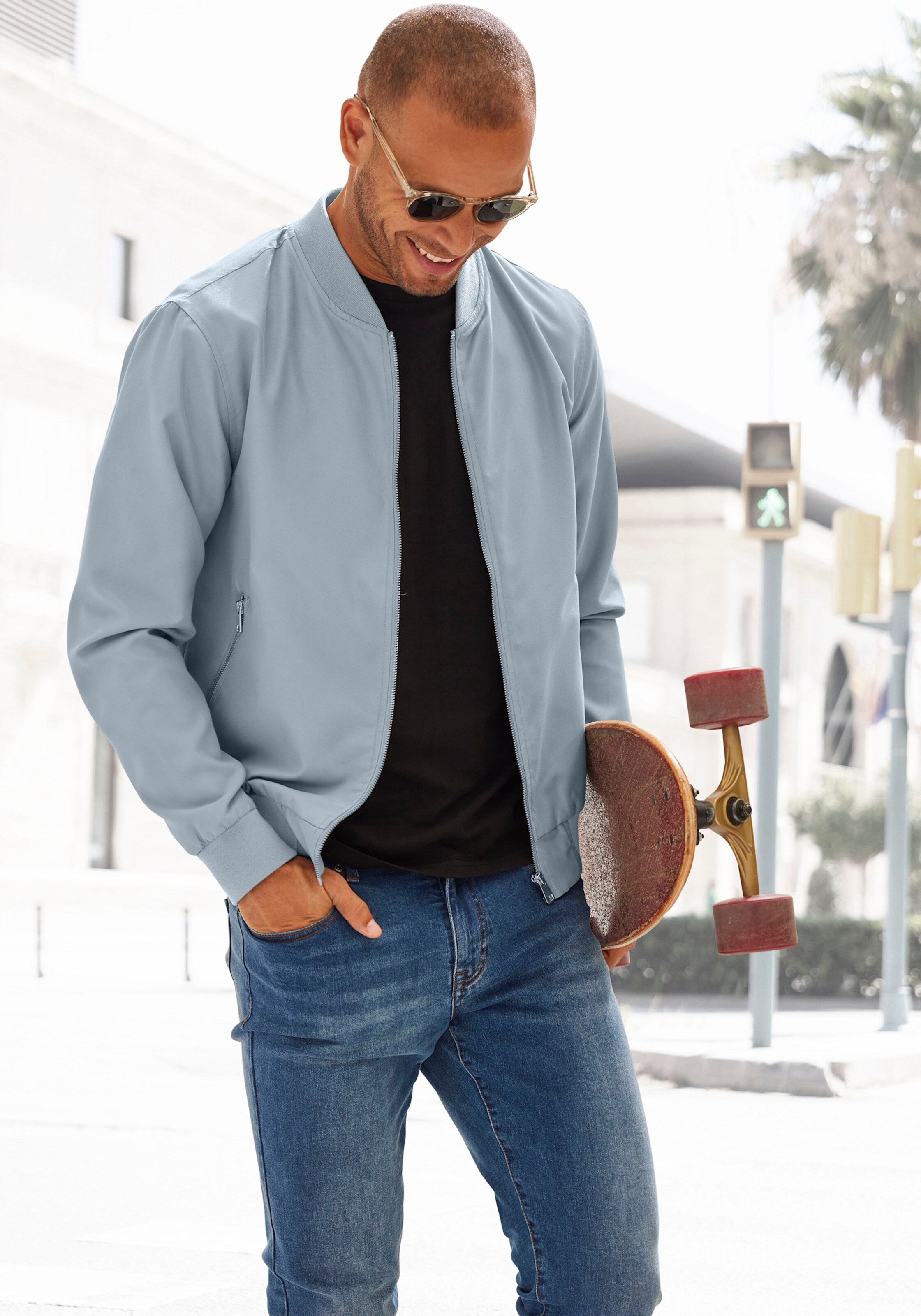 Blouson in grau