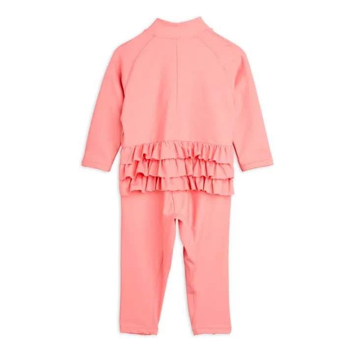 Mini Rodini Combinaison Anti-UV Chouette Matière Recyclée | Rose