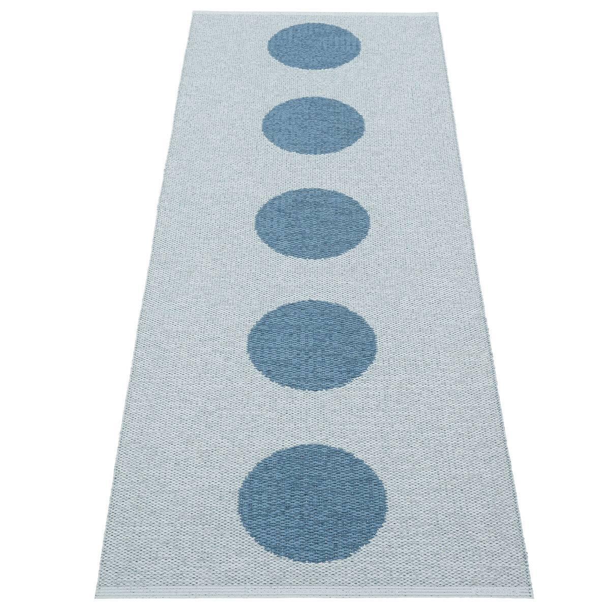 Pappelina Vera Pop teppe 70 × 200 cm, river/blue fog
