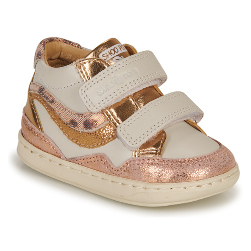 Shoo Pom - BOUBA SCRATCHY WAVES - Blanc / Rose / Doré