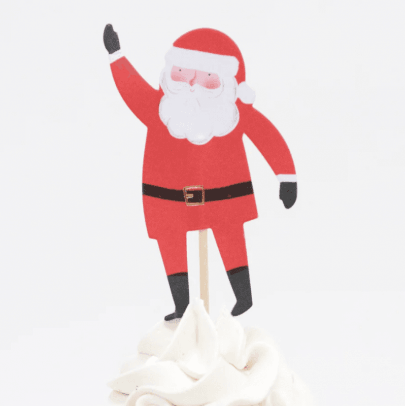 Meri Meri Cupcake kit med Julefigurer, 24 stk.