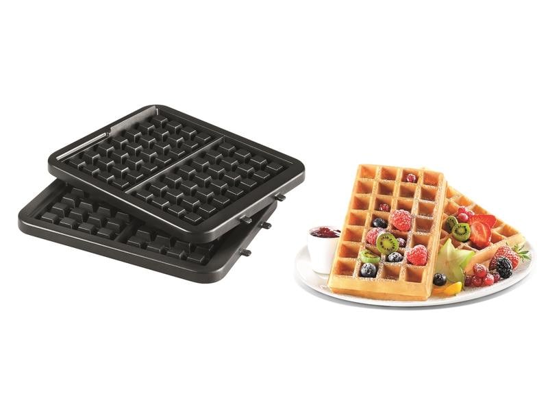 Tefal Waffeleisen King Size 4 in 1 Multifunktionsgerät zum Backen, Toasten und Grillen