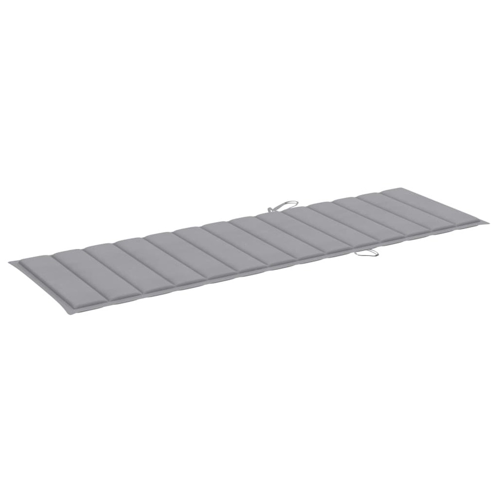 Transat chaise longue bain de soleil lit de jardin terrasse meuble d'extérieur avec coussin bois d'acacia solide